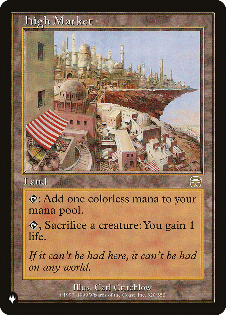 High Market [The List] - The Mythic Store | 24h Order Processing