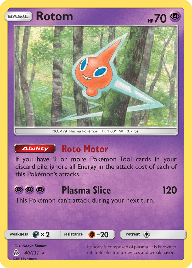 Rotom (40/131) [Sun & Moon: Forbidden Light] - The Mythic Store | 24h Order Processing