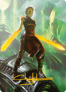 Nahiri, the Unforgiving Art Card (Gold-Stamped Signature) [Phyrexia: All Will Be One Art Series] - The Mythic Store | 24h Order Processing