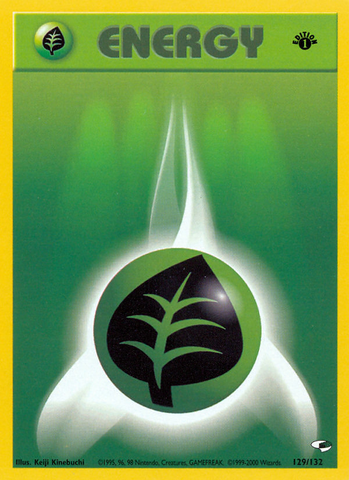 Grass Energy (129/132) [Gym Heroes 1st Edition] - The Mythic Store | 24h Order Processing
