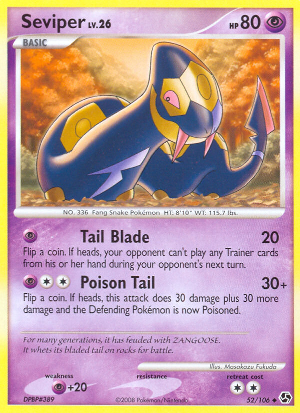 Seviper (52/106) [Diamond & Pearl: Great Encounters] - The Mythic Store | 24h Order Processing