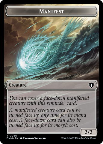Manifest // Eldrazi Scion Double-Sided Token [Commander Masters Tokens] - The Mythic Store | 24h Order Processing