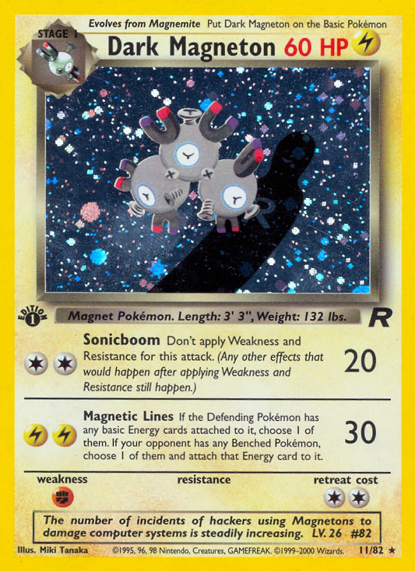 Dark Magneton (11/82) [Team Rocket 1st Edition] - The Mythic Store | 24h Order Processing