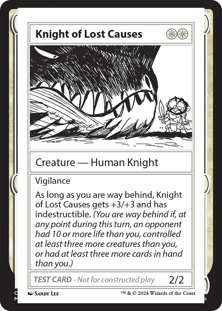 Knight of Lost Causes [Mystery Booster 2 Playtest Cards] - The Mythic Store | 24h Order Processing