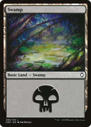 Swamp (296) [Commander Anthology Volume II] - The Mythic Store | 24h Order Processing