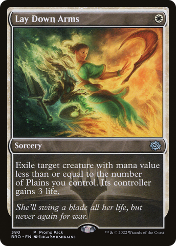 Lay Down Arms (Promo Pack) [The Brothers' War Promos] - The Mythic Store | 24h Order Processing