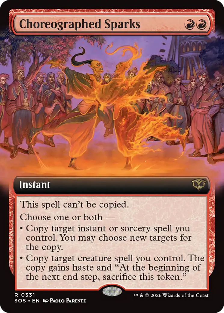 Choreographed Sparks (Extended Art) [Secrets of Strixhaven] - The Mythic Store | 24h Order Processing