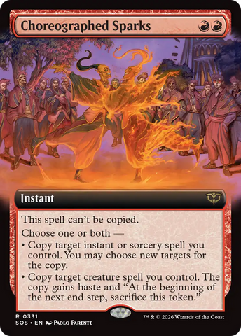 Choreographed Sparks (Extended Art) [Secrets of Strixhaven] - The Mythic Store | 24h Order Processing