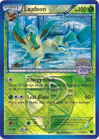 Leafeon (11/116) (States Championship Promo Staff) [Black & White: Plasma Freeze] - The Mythic Store | 24h Order Processing