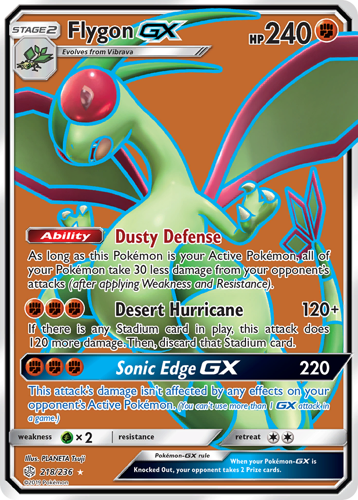 Flygon GX (218/236) [Sun & Moon: Cosmic Eclipse] - The Mythic Store | 24h Order Processing