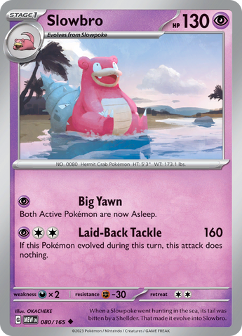 Slowbro (080/165) [Scarlet & Violet 151] - The Mythic Store | 24h Order Processing