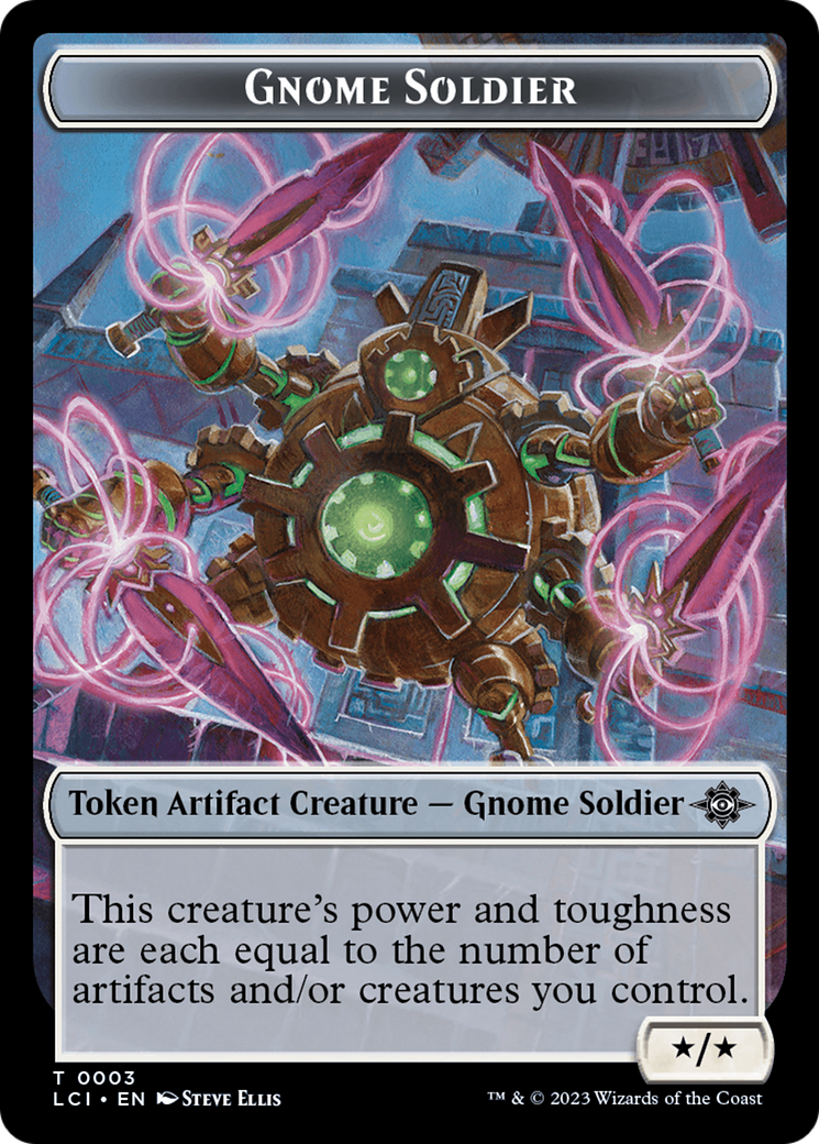Gnome // Gnome Soldier Double-Sided Token [The Lost Caverns of Ixalan Tokens] - The Mythic Store | 24h Order Processing