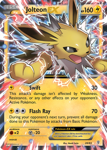 Jolteon EX (28/83) [XY: Generations] - The Mythic Store | 24h Order Processing