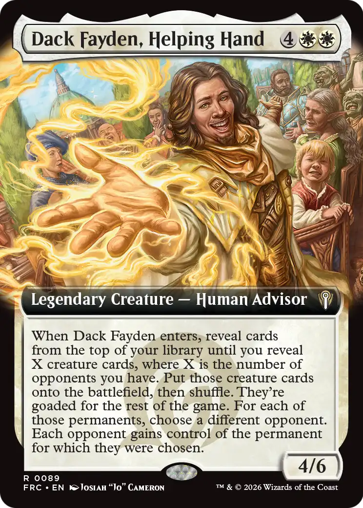 Dack Fayden, Helping Hand (Extended Art) [Reality Fracture Commander] - The Mythic Store | 24h Order Processing