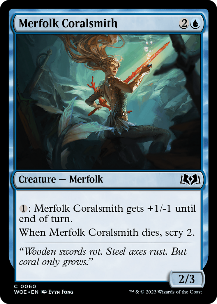 Merfolk Coralsmith [Wilds of Eldraine] - The Mythic Store | 24h Order Processing