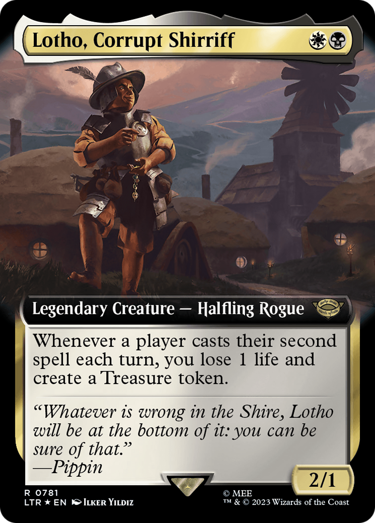 Lotho, Corrupt Shirriff (Extended Art) (Surge Foil) [The Lord of the Rings: Tales of Middle-Earth] - The Mythic Store | 24h Order Processing