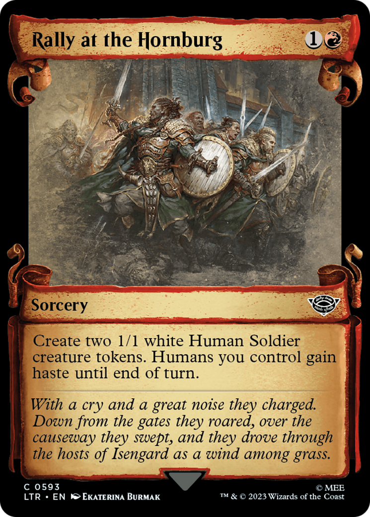 Rally at the Hornburg [The Lord of the Rings: Tales of Middle-Earth Showcase Scrolls] - The Mythic Store | 24h Order Processing