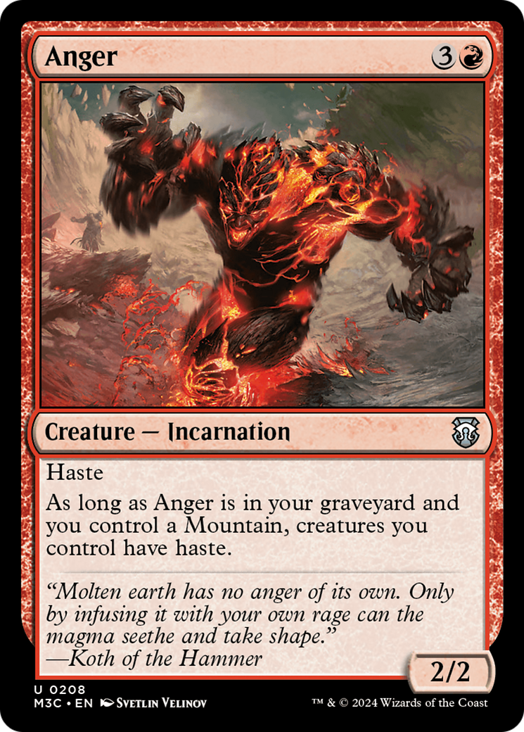 Anger [Modern Horizons 3 Commander] - The Mythic Store | 24h Order Processing