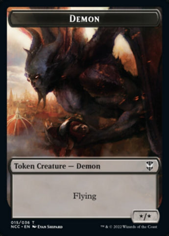Demon // Copy Double-Sided Token [Streets of New Capenna Commander Tokens] - The Mythic Store | 24h Order Processing