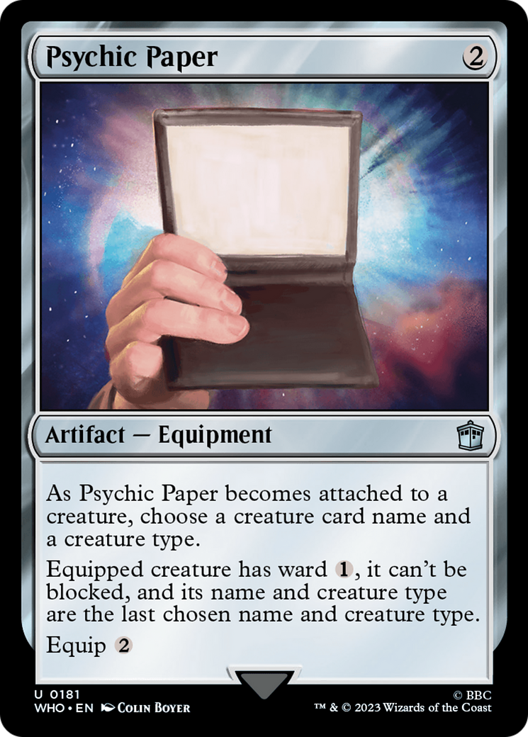 Psychic Paper [Doctor Who] - The Mythic Store | 24h Order Processing