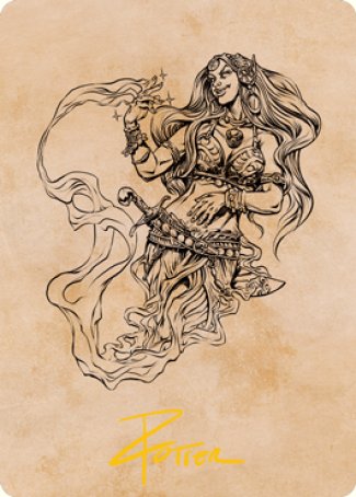 Djinni Windseer (Showcase) Art Card (Gold-Stamped Signature) [Dungeons & Dragons: Adventures in the Forgotten Realms Art Series] - The Mythic Store | 24h Order Processing