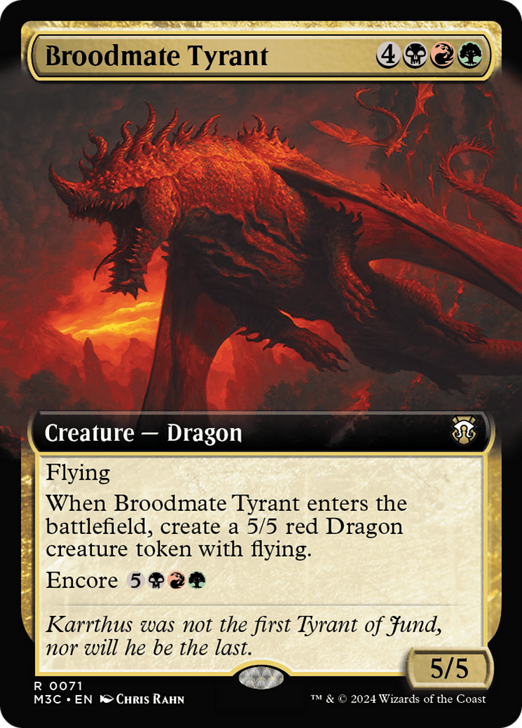 Broodmate Tyrant (Extended Art) [Modern Horizons 3 Commander] - The Mythic Store | 24h Order Processing