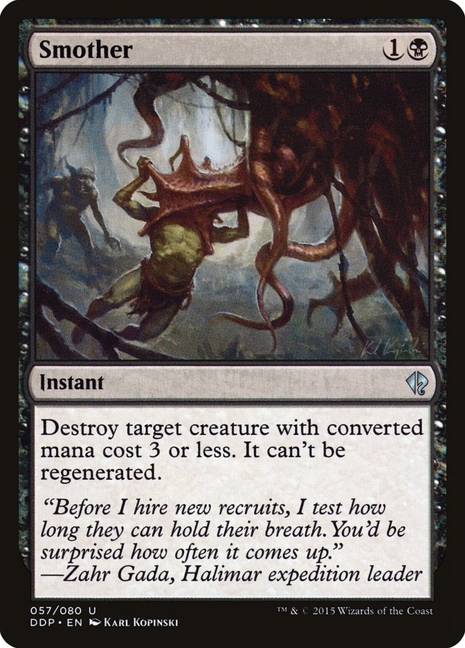 Smother [Duel Decks: Zendikar vs. Eldrazi] - The Mythic Store | 24h Order Processing