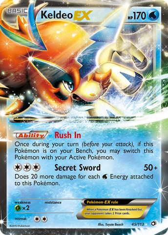 Keldeo EX (45/113) [Black & White: Legendary Treasures] - The Mythic Store | 24h Order Processing