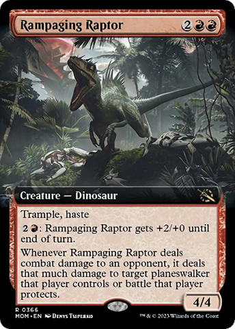 Rampaging Raptor (Extended Art) [March of the Machine] - The Mythic Store | 24h Order Processing