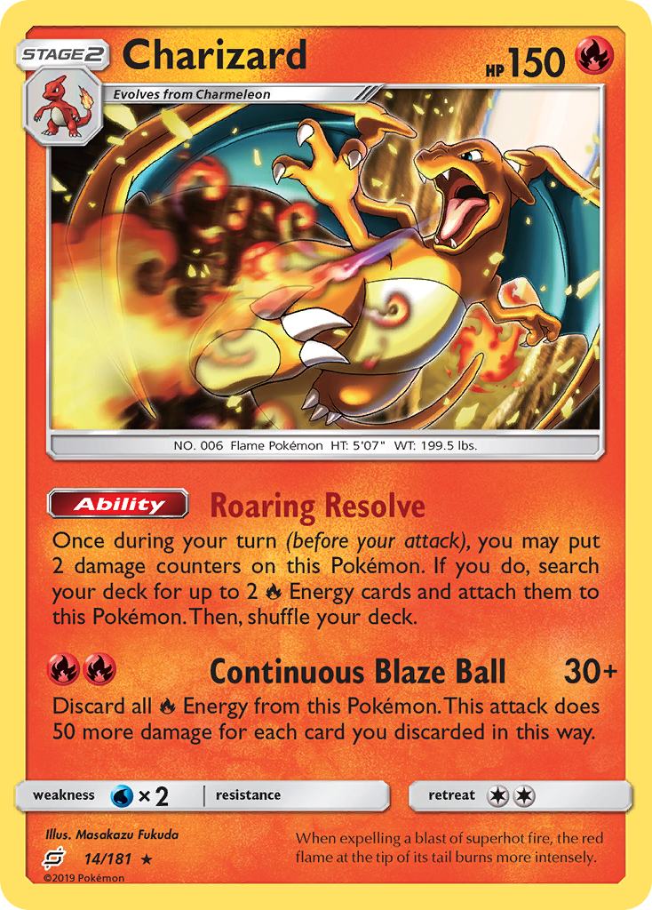 Charizard (14/181) [Sun & Moon: Team Up] - The Mythic Store | 24h Order Processing