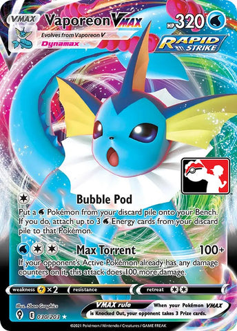 Vaporeon VMAX (030/203) [Prize Pack Series One] - The Mythic Store | 24h Order Processing