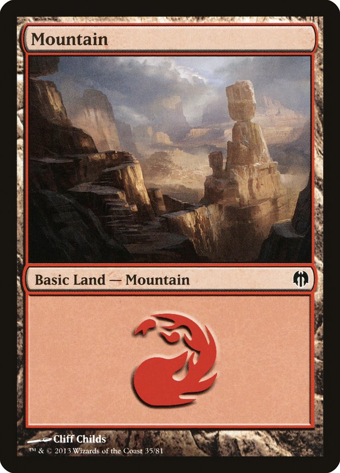 Mountain (35) [Duel Decks: Heroes vs. Monsters] - The Mythic Store | 24h Order Processing