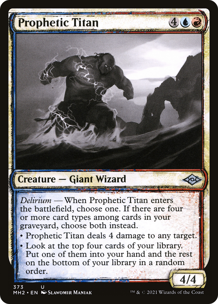 Prophetic Titan (Sketch) [Modern Horizons 2] - The Mythic Store | 24h Order Processing