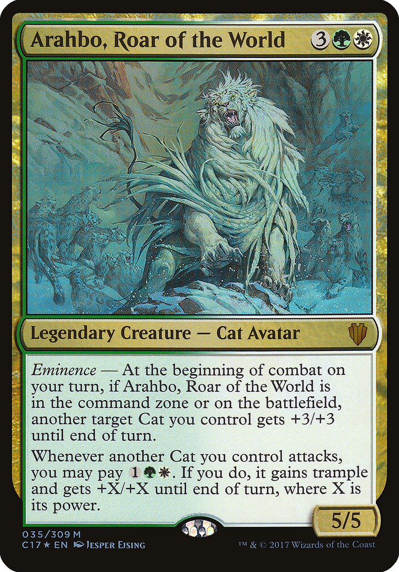 Arahbo, Roar of the World (Oversized) [Commander 2017 Oversized] - The Mythic Store | 24h Order Processing