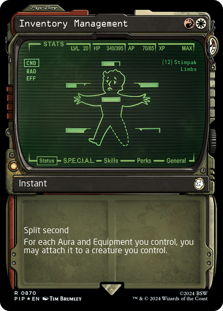 Inventory Management (Showcase) (Surge Foil) [Fallout] - The Mythic Store | 24h Order Processing