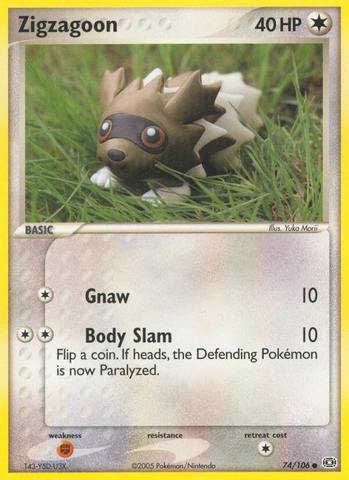 Zigzagoon (74/106) [EX: Emerald] - The Mythic Store | 24h Order Processing
