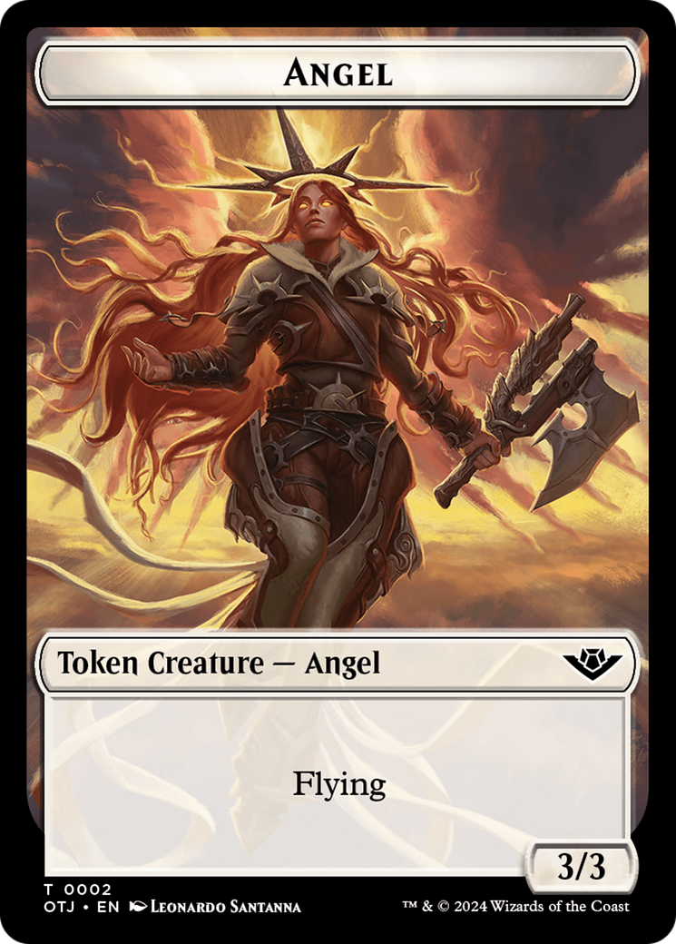 Angel // Plot Double-Sided Token [Outlaws of Thunder Junction Tokens] - The Mythic Store | 24h Order Processing