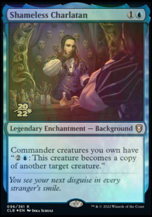 Shameless Charlatan [Commander Legends: Battle for Baldur's Gate Prerelease Promos] - The Mythic Store | 24h Order Processing