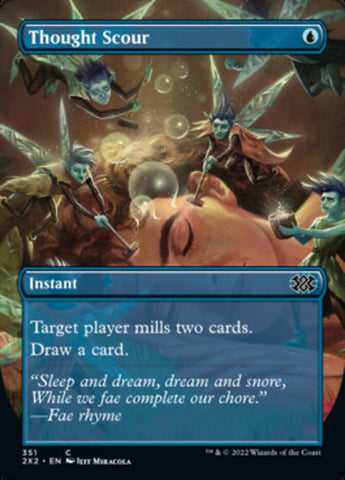 Thought Scour (Borderless Alternate Art) [Double Masters 2022] - The Mythic Store | 24h Order Processing