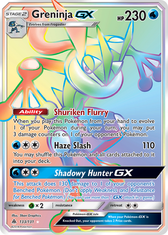 Greninja GX (133/131) [Sun & Moon: Forbidden Light] - The Mythic Store | 24h Order Processing