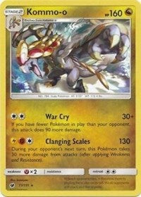 Kommo-o (77/111) (Cracked Ice Holo) (Theme Deck Exclusive) [Sun & Moon: Crimson Invasion] - The Mythic Store | 24h Order Processing