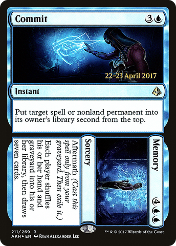 Commit // Memory [Amonkhet Prerelease Promos] - The Mythic Store | 24h Order Processing