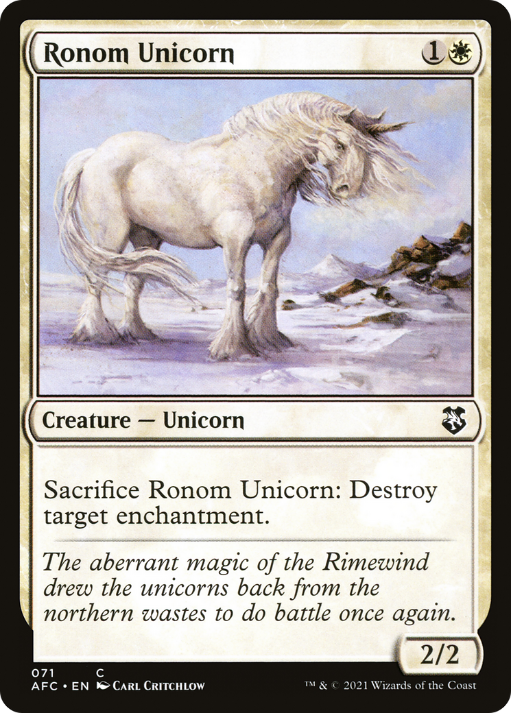 Ronom Unicorn [Dungeons & Dragons: Adventures in the Forgotten Realms Commander] - The Mythic Store | 24h Order Processing