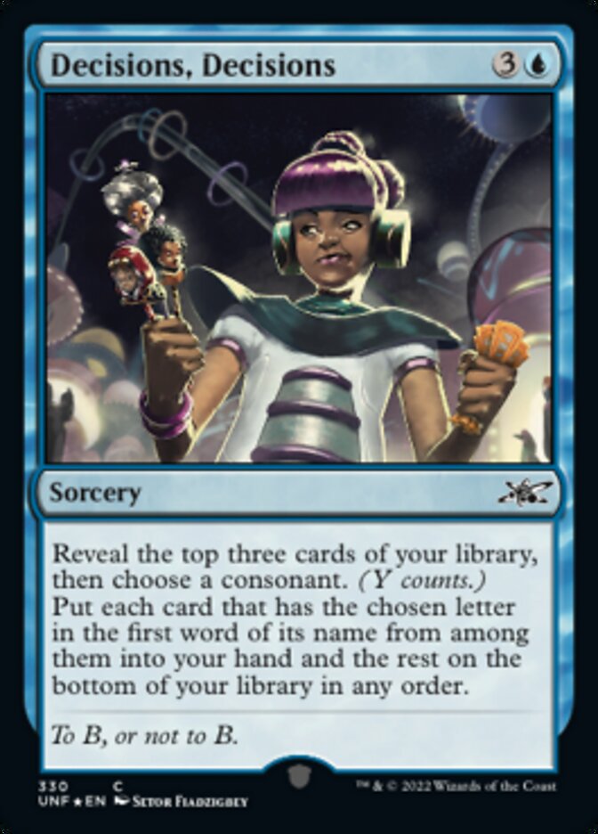 Decisions, Decisions (Galaxy Foil) [Unfinity] - The Mythic Store | 24h Order Processing