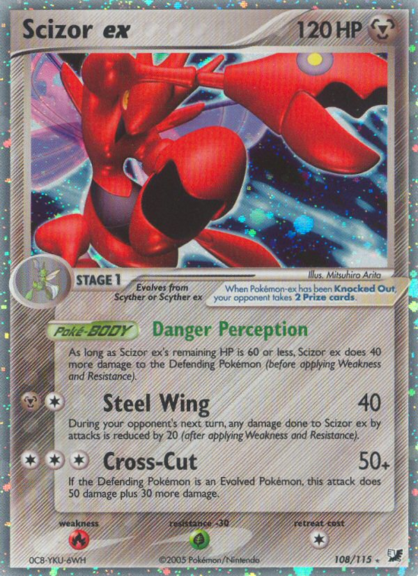 Scizor ex (108/115) [EX: Unseen Forces] - The Mythic Store | 24h Order Processing