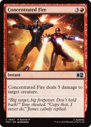 Concentrated Fire (0847) [Marvel Super Heroes Commander] - The Mythic Store | 24h Order Processing