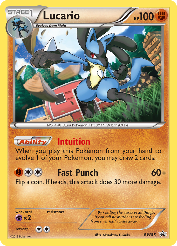 Lucario (BW85) [Black & White: Black Star Promos] - The Mythic Store | 24h Order Processing