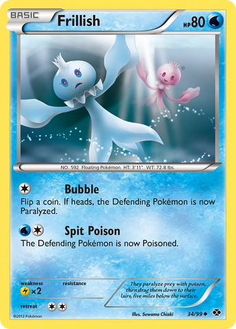 Frillish (34/99) [Black & White: Next Destinies] - The Mythic Store | 24h Order Processing