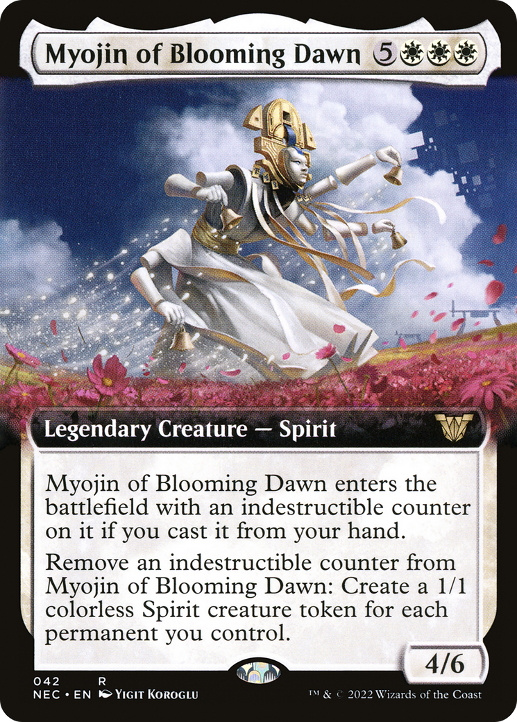 Myojin of Blooming Dawn (Extended Art) [Kamigawa: Neon Dynasty Commander] - The Mythic Store | 24h Order Processing