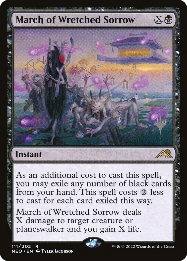 March of Wretched Sorrow (Promo Pack) [Kamigawa: Neon Dynasty Promos] - The Mythic Store | 24h Order Processing